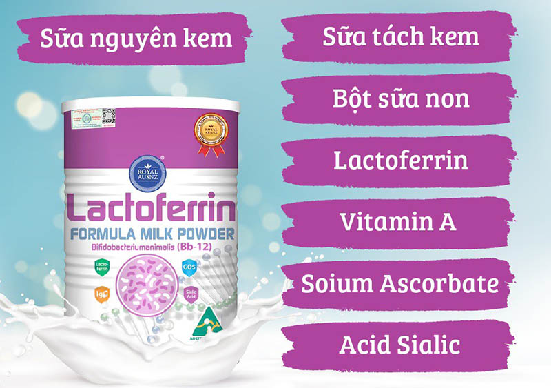 Sữa mát Lactoferrin hồng