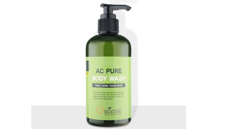 Vệ sinh da bằng sữa tắm Ac Pure Body Wash giúp hỗ trợ cải thiện tổn thương trên da do viêm nang lông