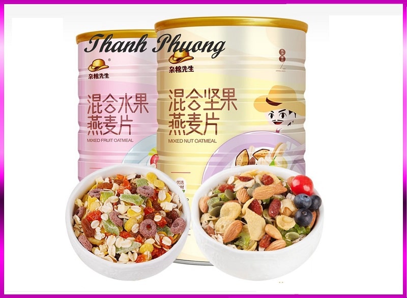Sản phẩm ngũ cốc giảm cân Trung Quốc Fruit Mixed Nuts Oatmeal của OEM