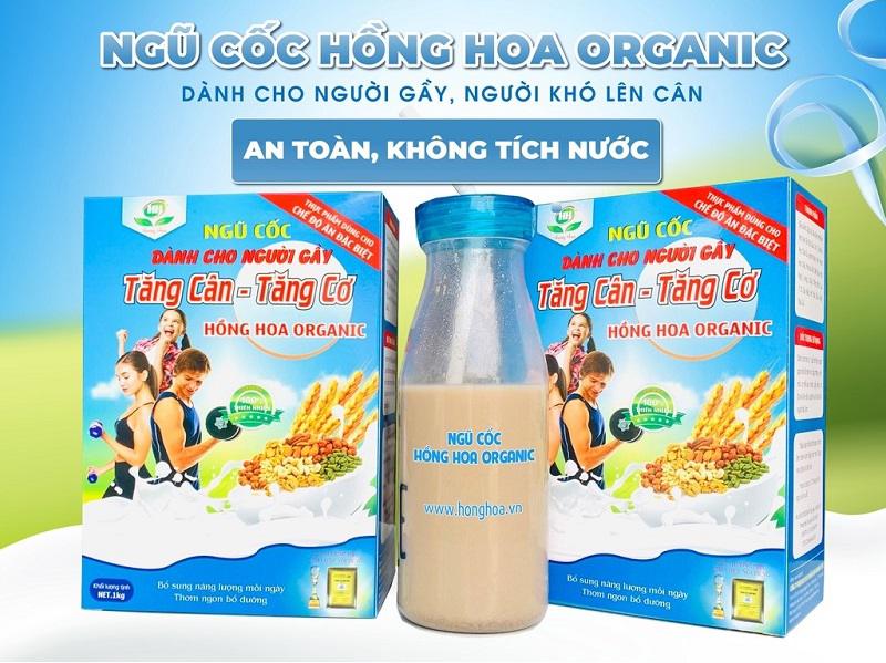 Bột tăng cân nặng Hồng Hoa Organic