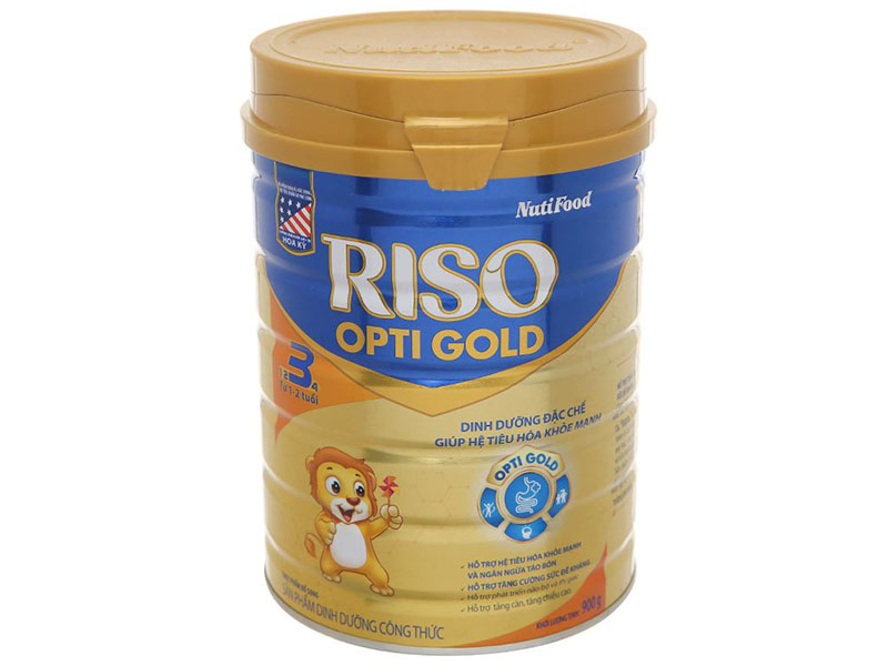 Riso Opti Gold là sữa bột cho bé của Nutifood