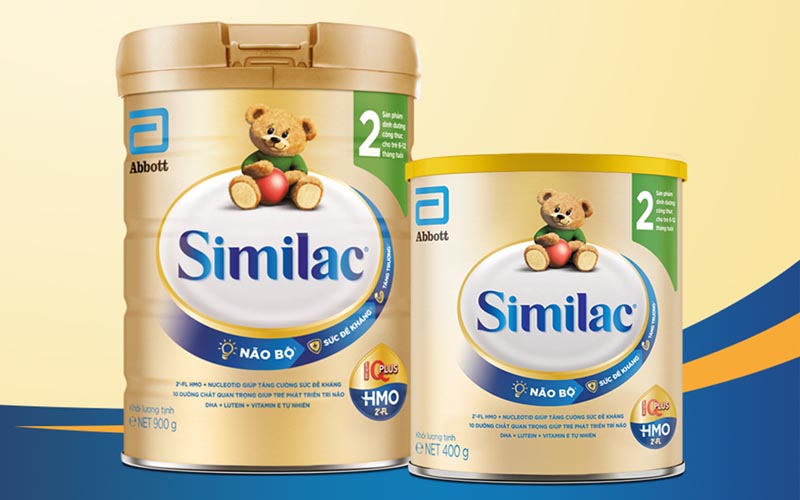 Sữa bột Similac Gain IQ số 2 chứa hệ dưỡng chất IQ được thiết kế vô cùng khoa học