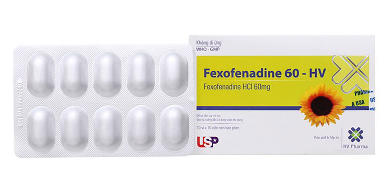 Thuốc trị mề đay Fexofenadine mang lại hiệu quả tốt và nhanh chóng