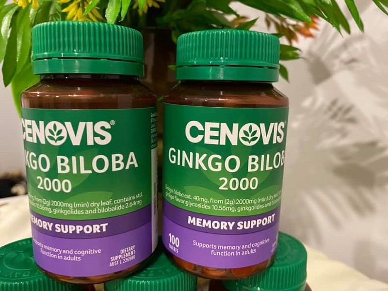 Viên uống cải thiện não bộ Cenovis Ginkgo Biloba 2000