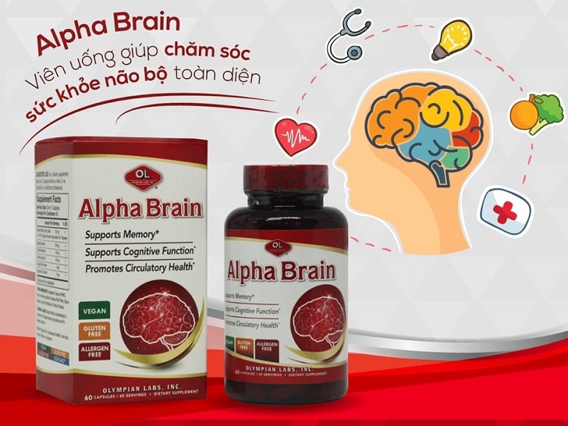 Viên uống tốt cho trí não Alpha Brain đến từ thương hiệu Olympian Labs