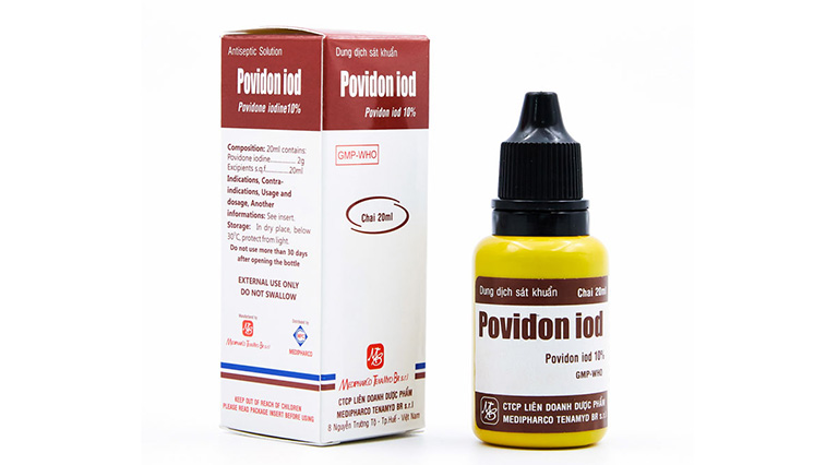 Điều trị viêm da mủ bằng dung dịch sát khuẩn Povidon Iod 10%