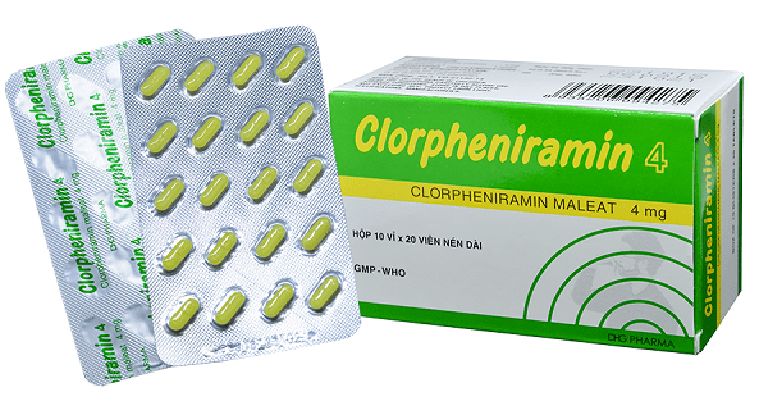 Sử dụng thuốc uống Chlorpheniramine điều trị chàm bìu ở mức độ nặng