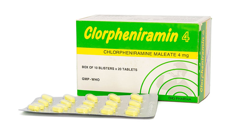 Thuốc uống Clorpheniramin sẽ được kê đơn điều trị chàm môi ở mức độ nặng