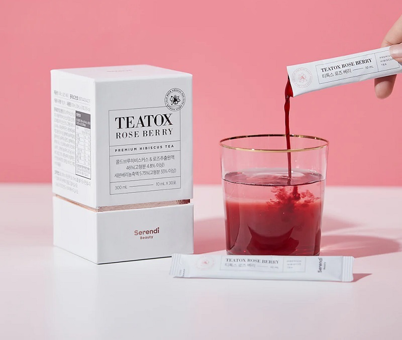 Trà giảm cân, thải độc Teatox Rose Berry Hàn Quốc