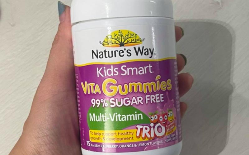 Nature’s Way Kids Smart Vita Gummies Free Sugar Trio giúp tăng cường miễn dịch ở trẻ