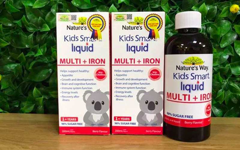 Nature’s Way Kids Smart Liquid Multi + Iron giúp bé phát triển toàn diện