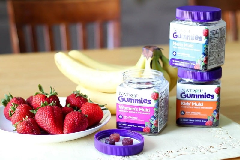 Kẹo dẻo Vitamin tổng hợp cho bé Natrol Gummies Kids Multi