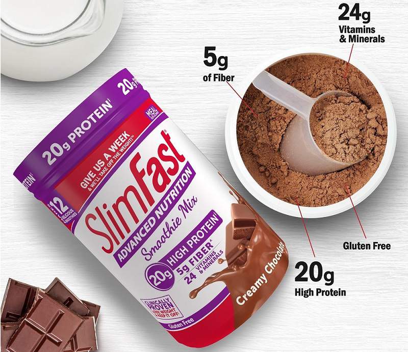 Sữa bột giảm cân của Mỹ Slim-Fast Chocolate