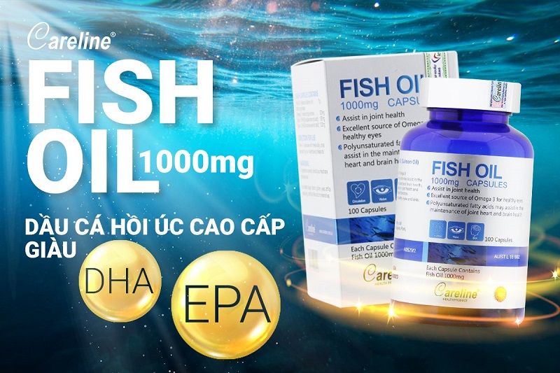 Careline Fish oil (Salmon oil) 1000mg với thành phần tự nhiên
