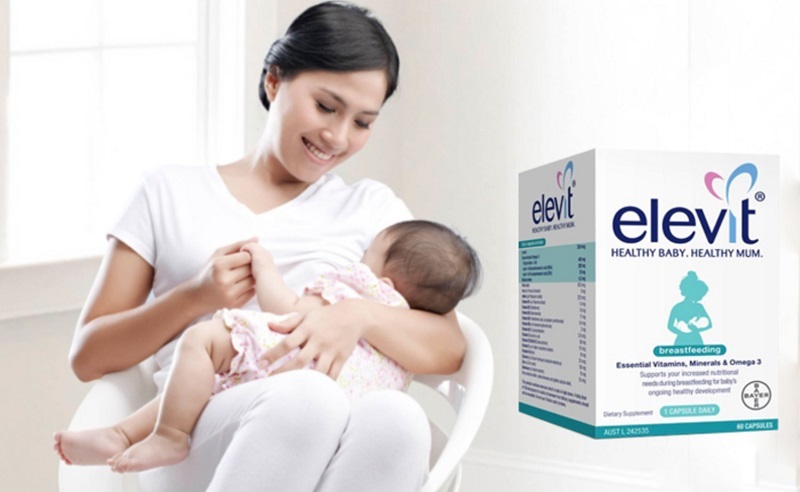 Vitamin tổng hợp Elevit Breastfeeding giúp bổ não cho phụ nữ sau sinh