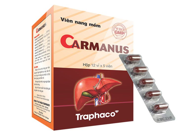 Viên uống Carmanus hỗ trợ điều trị gan nhiễm mỡ có bán tạii hầu hết các nhà thuốc trên cả nước