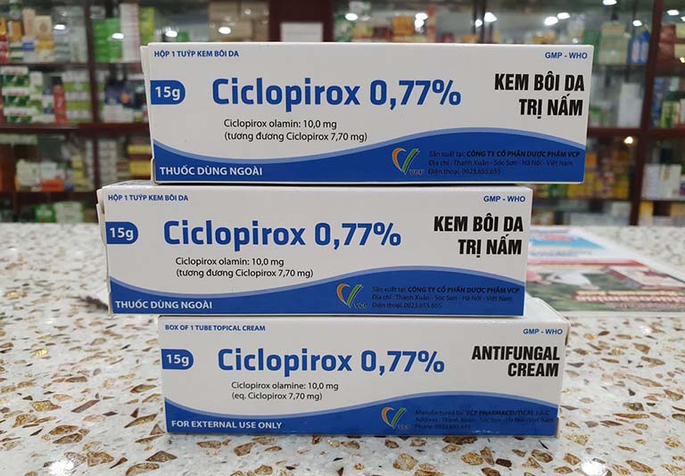 Điều trị bệnh nấm móng bằng thuốc Ciclopirox theo đơn kê của bác sĩ