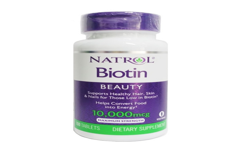 Biotin 10000 mcg Maximum Strength giúp tóc mọc nhanh dày, hiệu quả nhất