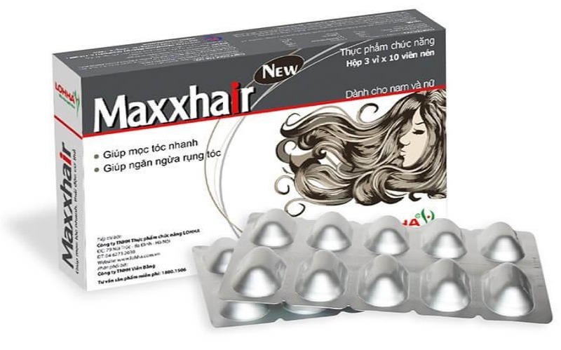 Viên mọc tóc Maxxhair là một sản phẩm chất lượng của Việt Nam