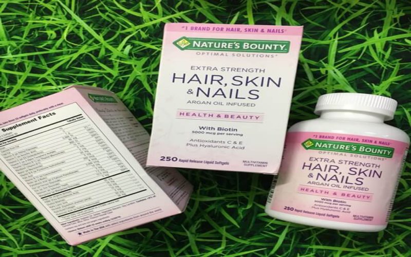 Nature’s Bounty Hair Skin and Nails giúp giảm hói đầu, kích thích mọc tóc