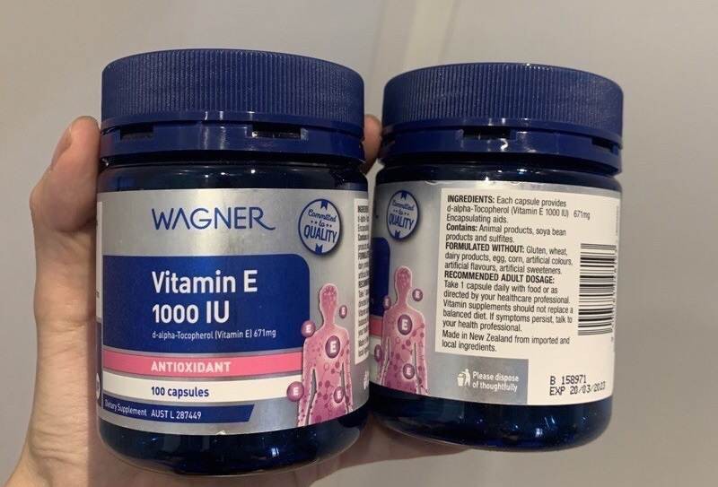 Viên nang vitamin E Wagner 400 IU