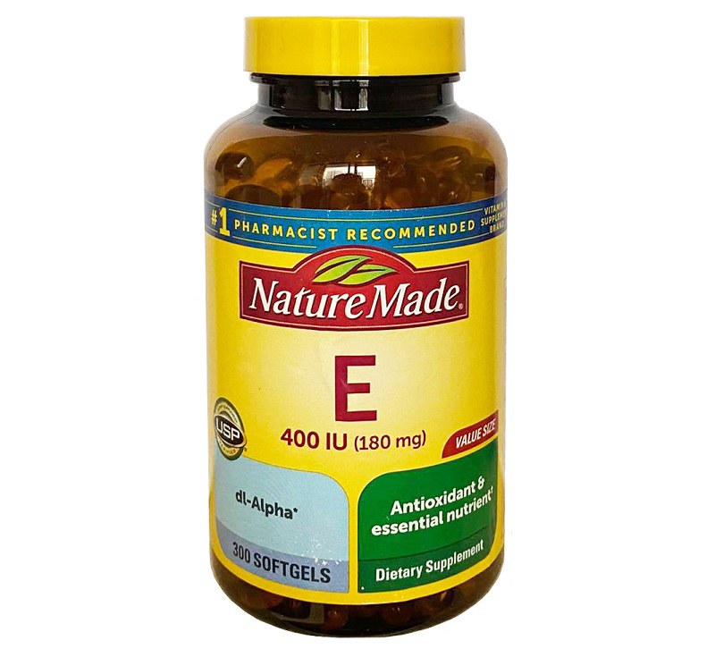 Viên uống vitamin E của Mỹ Vitamin E 400 IU Nature Made