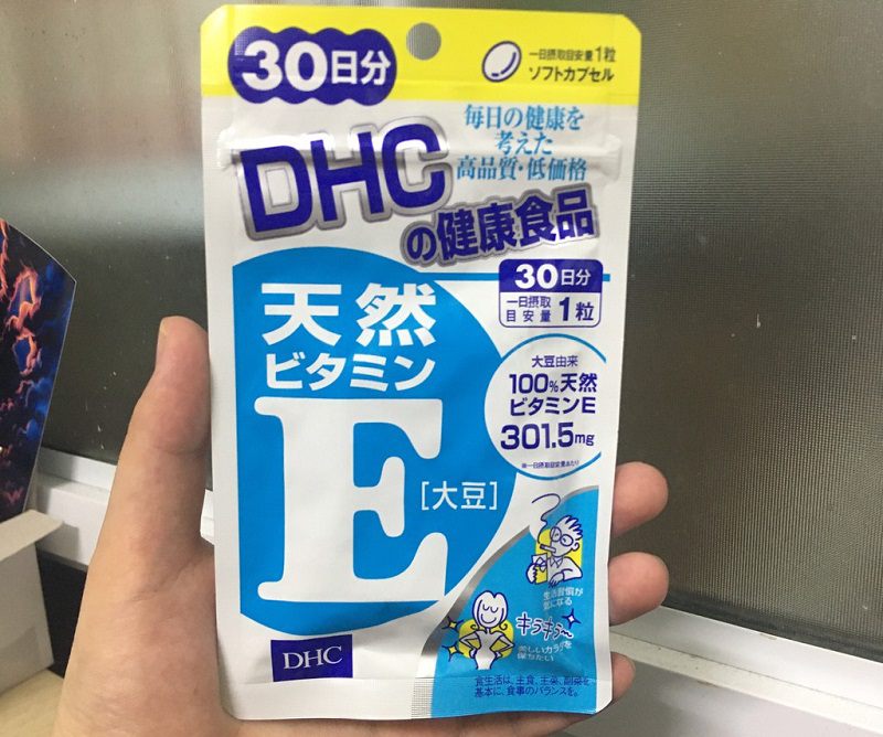 Viên uống vitamin E của Nhật DHC là sản phẩm giúp cung cấp nguồn vitamin E tự nhiên