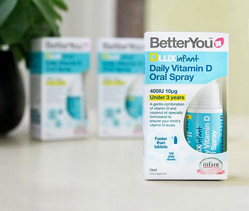 Dlux Infant Daily Vitamin D Oral Spray dạng xịt bổ sung vitamin D3 cho trẻ