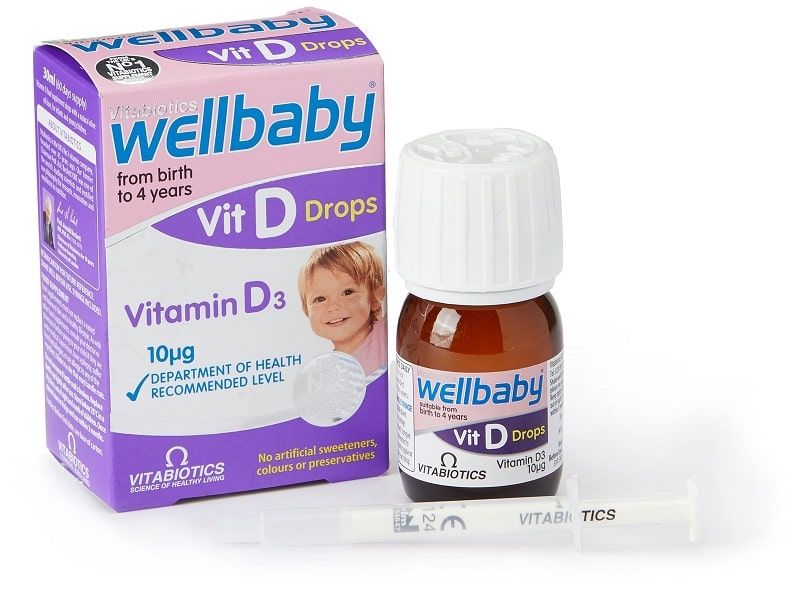Wellbaby Vit D Drops bổ sung Vitamin D3 cho trẻ sơ sinh dạng nhỏ giọt