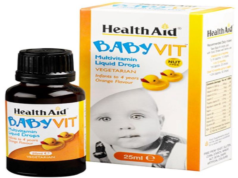 Bé ăn ngon ngủ ngon với Health Aid Baby Vit Liquid Drops