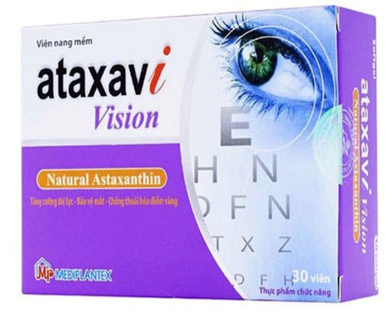Viên uống sáng mắt, cải thiện thị lực Ataxavi Vision cho mọi lứa tuổi