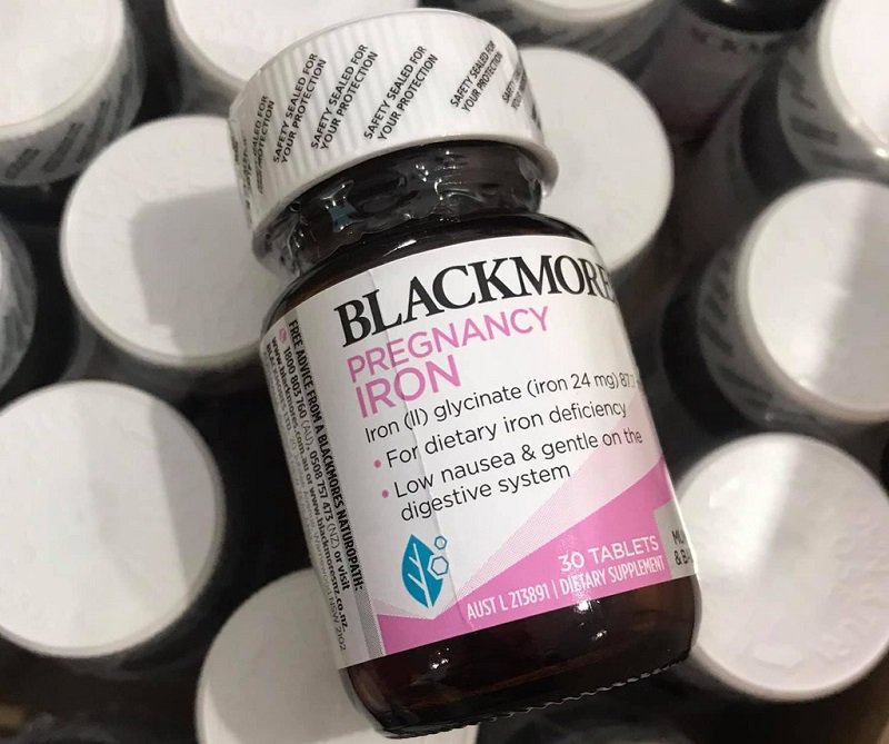 Viên uống Blackmores Pregnancy Iron cho mẹ bầu
