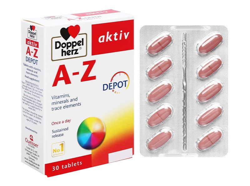 Vitamin tổng hợp của Đức Doppelherz Aktiv A-Z Depot