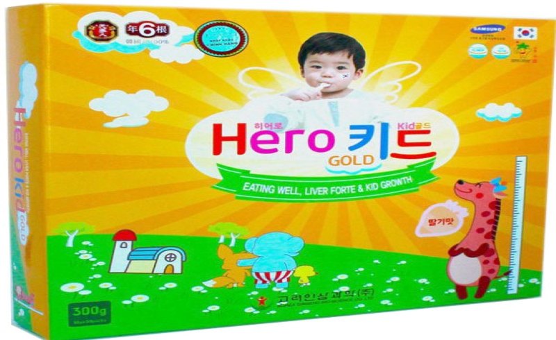 Vitamin tổng hợp cho trẻ em Hero Kid Gold cho trẻ từ 1 tuổi