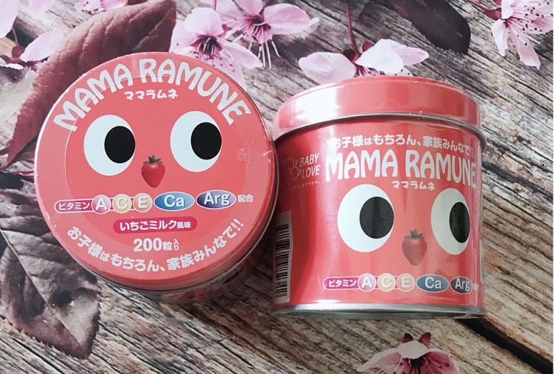 Kẹo Vitamin tổng hợp cho trẻ em của Nhật Mama Ramune