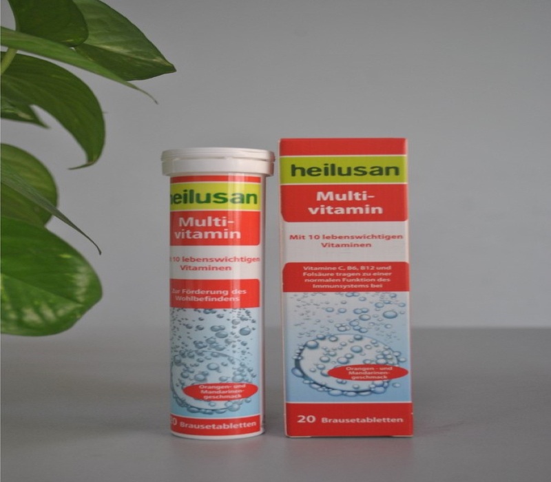 Viên sủi vitamin tổng hợp của Đức Multivitamin Heilusan
