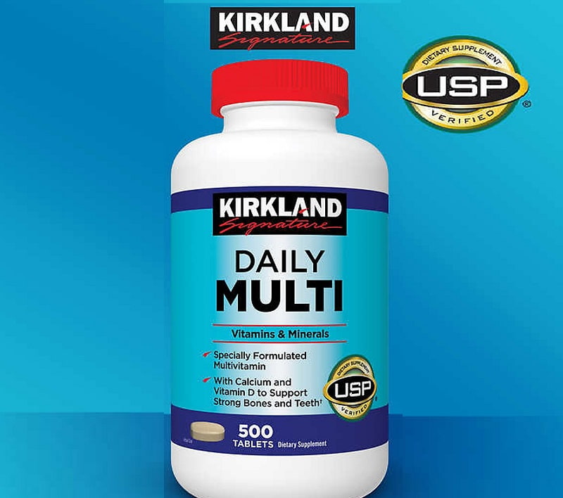 Viên uống Daily Multi Kirkland bổ sung Vitamin cho người dưới 50 tuổi