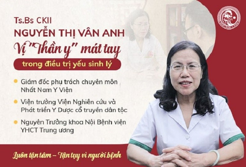 Bác sĩ chữa yếu sinh lý Nguyễn Thị Vân Anh có nhiều năm kinh nghiệm