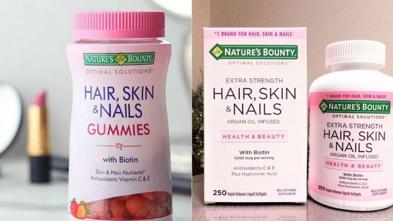 Nature’s Bounty Hair Skin and Nails bào chế dạng kẹo dẻo