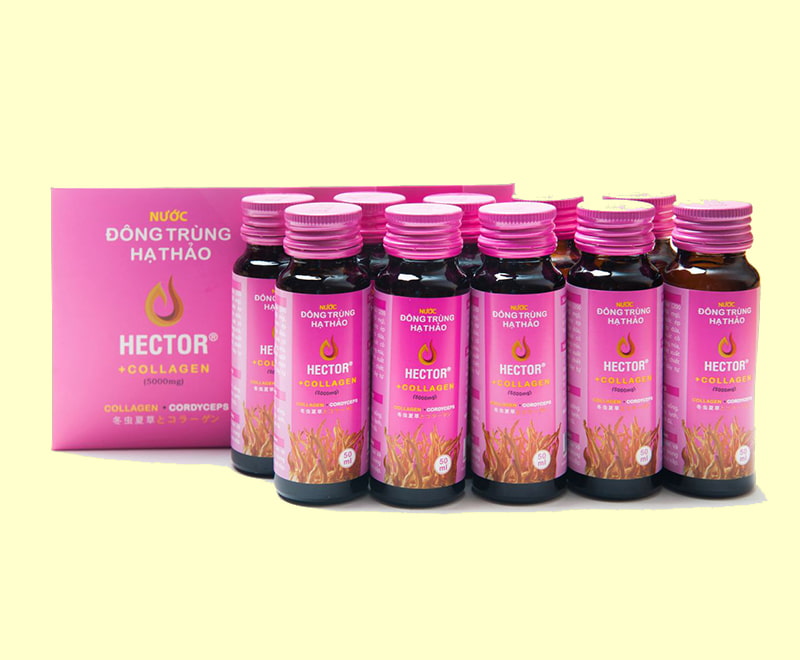 Nước uống đông trùng hạ thảo Hector Collagen Việt Nam