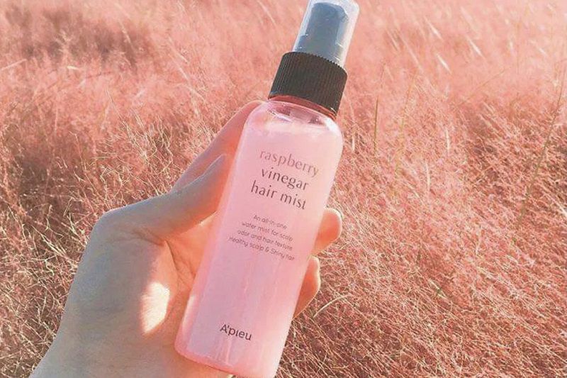 Xịt dưỡng tóc Hàn Quốc A’PIEU Raspberry Vinegar Hair Mist