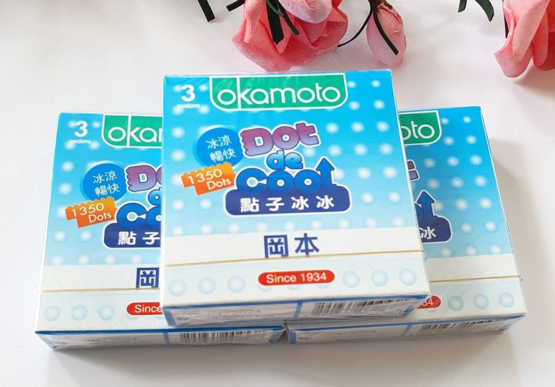 Dot De Cool Okamoto cũng là loại bao cao su của thương hiệu Okamoto