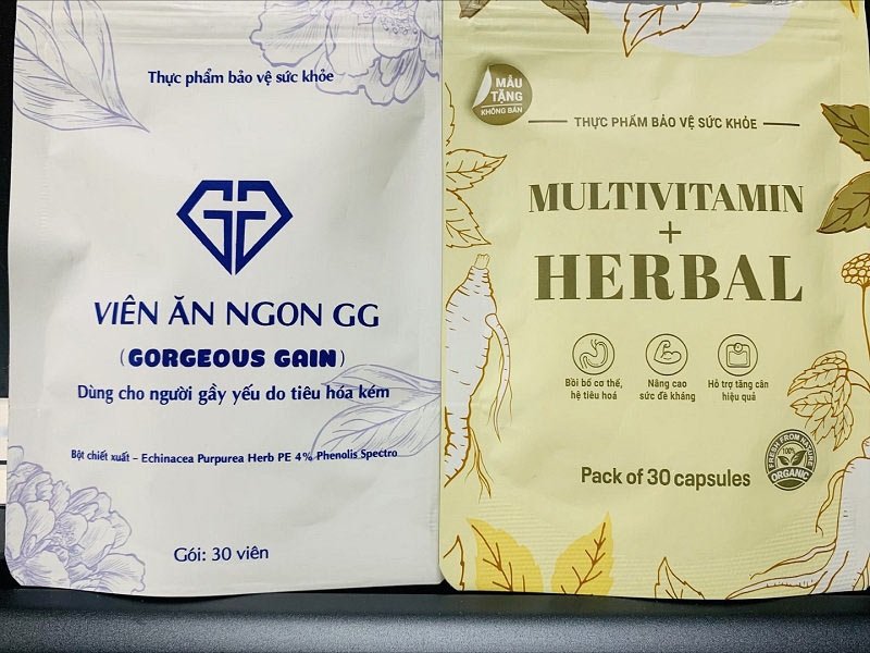 Mua viên Ăn Ngon GG (Gorgeous Gain) được tặng kèm 1 gói thực phẩm bảo vệ sức khỏe Multivitamin