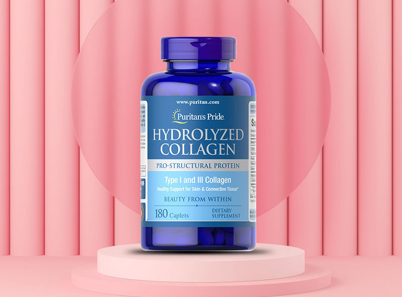 Viên uống collagen thủy phân Puritan’s Pride Hydrolyzed collagen