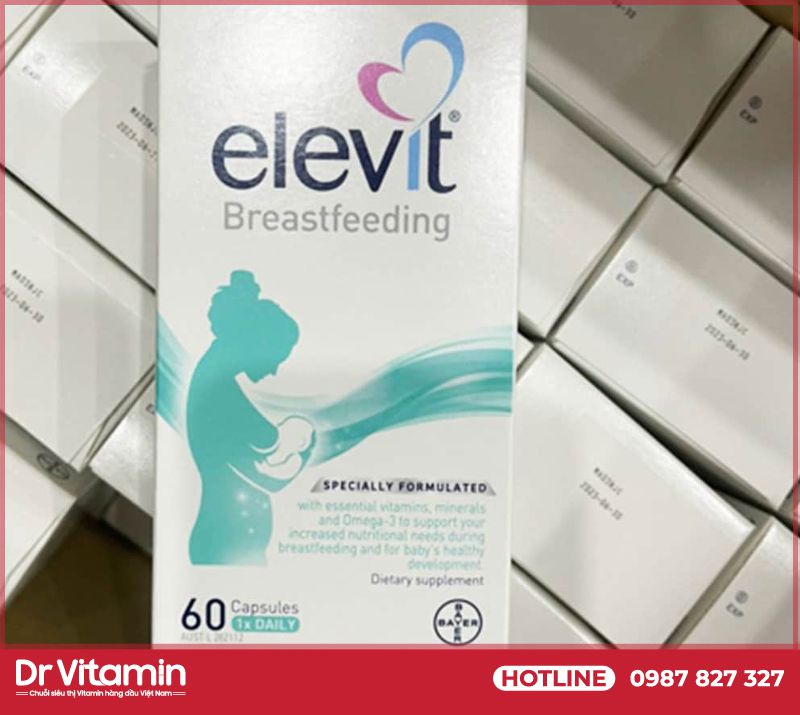 Viên uống vitamin tổng hợp sau sinh Bayer Elevit Breastfeeding