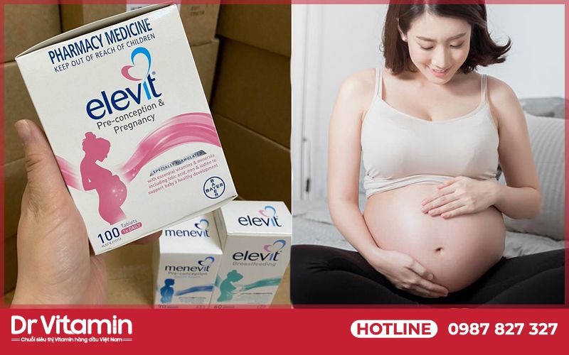 Elevit cung cấp vitamin cho mẹ và bé trong khi mang thai