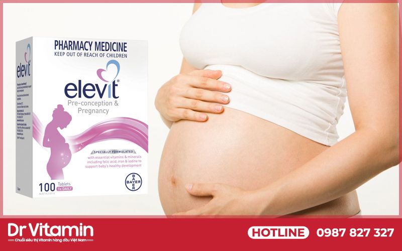 Vitamin Elevit chính hãng Úc cung cấp đủ các nhóm chất cho mẹ và bé