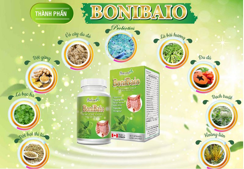 Botania BoniBaio với các thành phần thảo dược tốt cho người viêm đại tràng