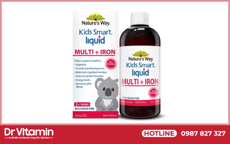 Sản phẩm Kids Smart liquid Multi+Iron của Nature’s Way
