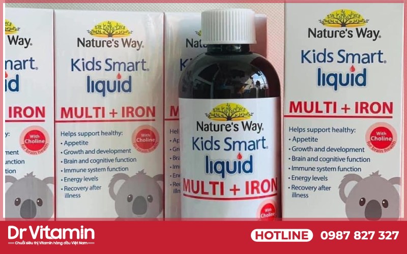 Chỉ định và Chống chỉ định của Kids Smart liquid Multi+Iron